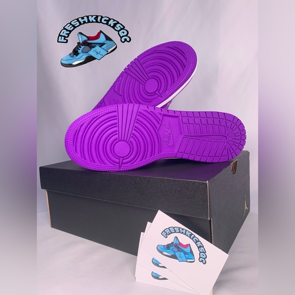 Jordan 1 Mid Purple - Picture 3 of 6